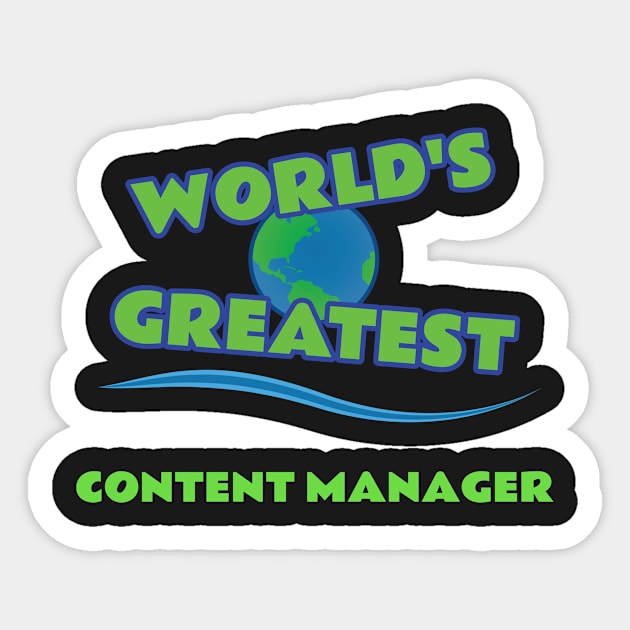 World's Greatest Content Manager Sticker by emojiawesome